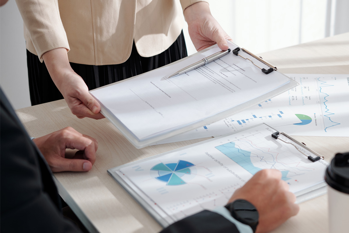 Business People Working At a Table